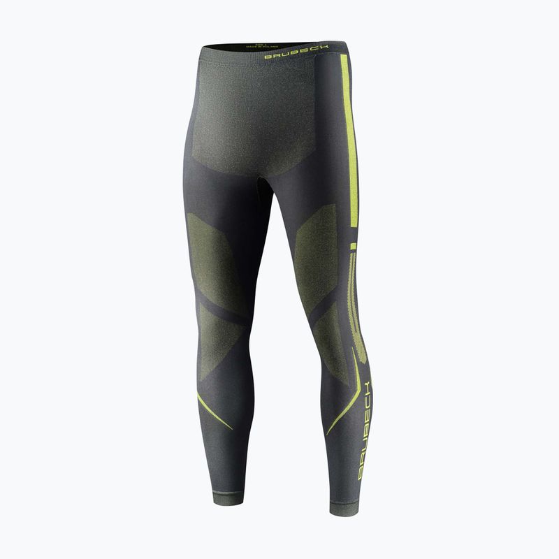 Spodnie termoaktywne męskie Brubeck Dry graphite/lime 3