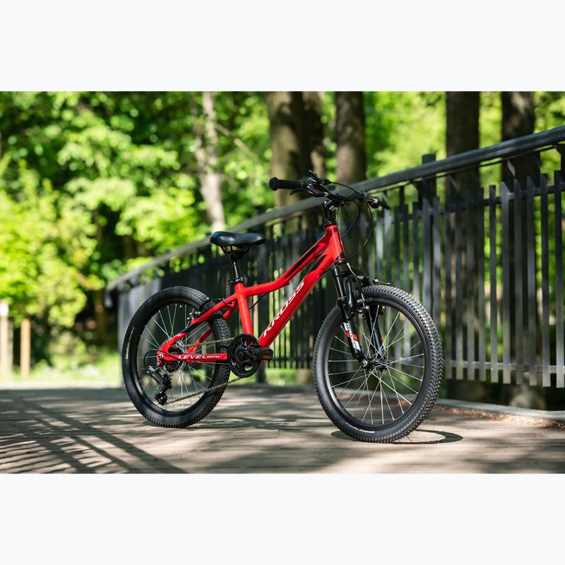 Rower dziecięcy KROSS Level Mini 2.0 czerwony/czarny/połysk 12