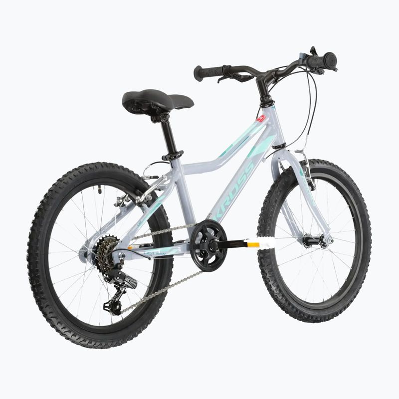 Rower dziecięcy KROSS Lea Mini 1.0 szary/seledynowy/połysk 3