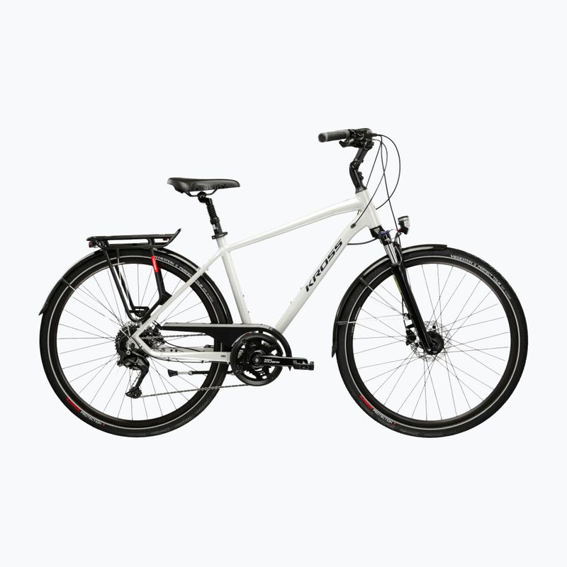 Rower trekkingowy KROSS Trans 5.0 szary/granatowy/połysk