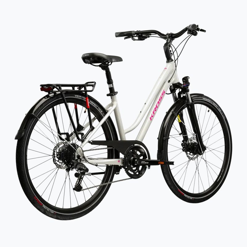 Rower trekkingowy damski KROSS Trans 5.0 W szary/różowy/połysk 3