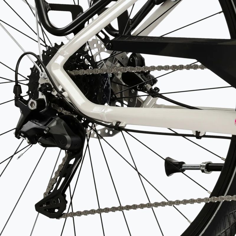 Rower trekkingowy damski KROSS Trans 5.0 W szary/różowy/połysk 8