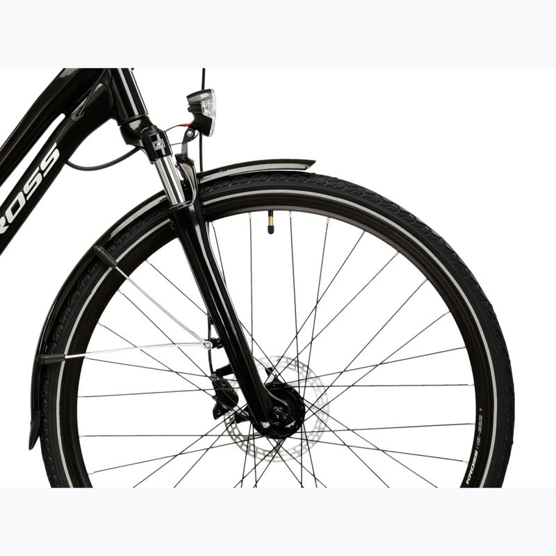 Rower trekkingowy damski KROSS Trans 4.0 W czarny/srebrny/połysk 6