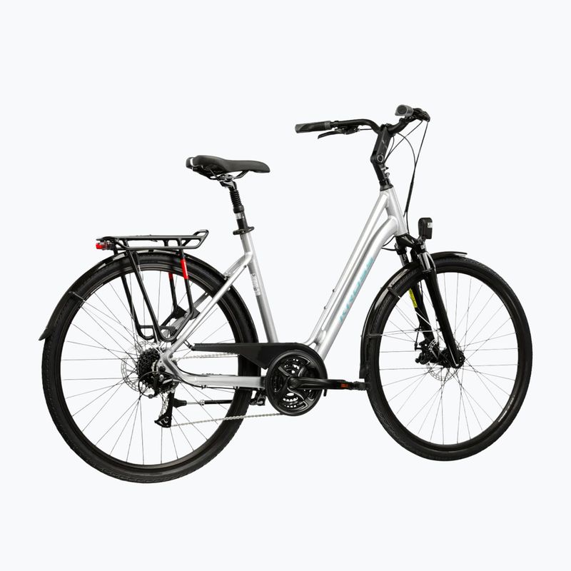 Rower miejski KROSS Sentio 3.0 srebrny/stalowy/połysk 3