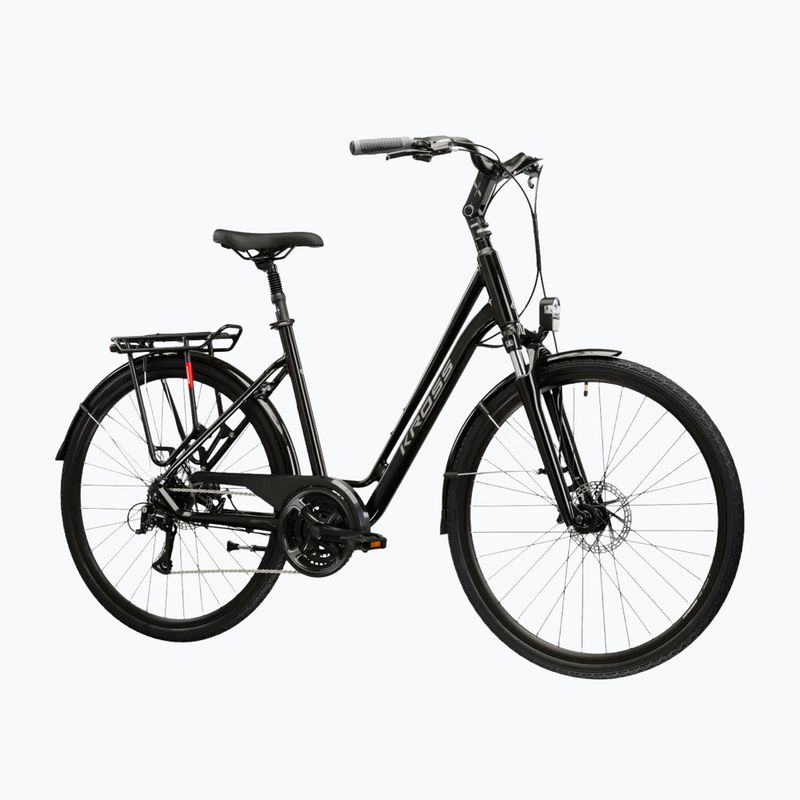 Rower miejski KROSS Sentio 3.0 czarny/srebrny/połysk 2