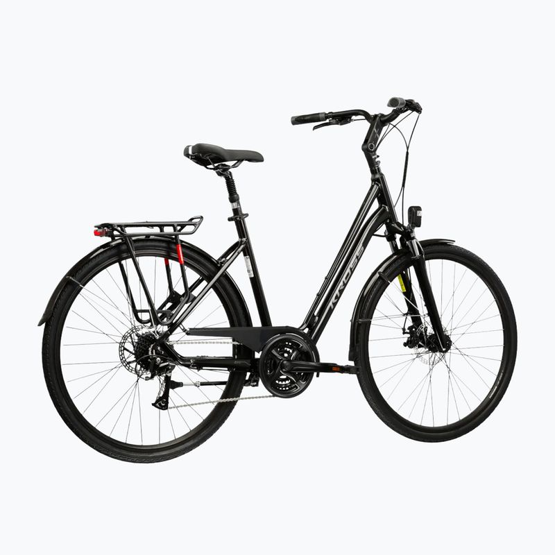 Rower miejski KROSS Sentio 3.0 czarny/srebrny/połysk 3