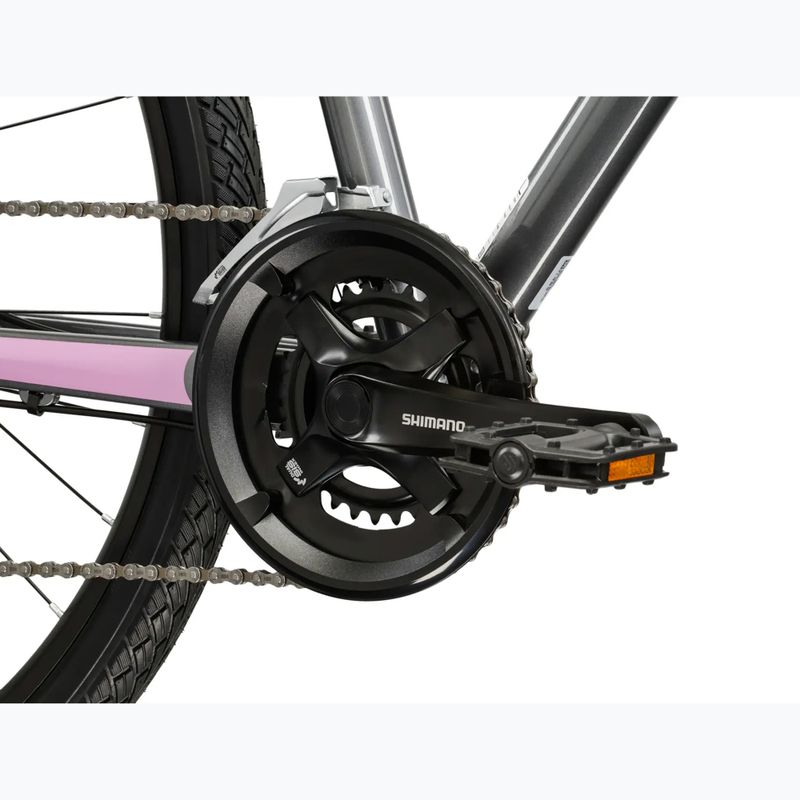 Rower crossowy damski KROSS Evado 4.0 W szary/różowy/połysk 9