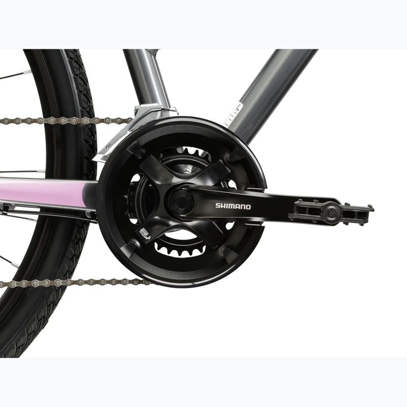 Rower crossowy damski KROSS Evado 4.0 W szary/różowy/połysk 10