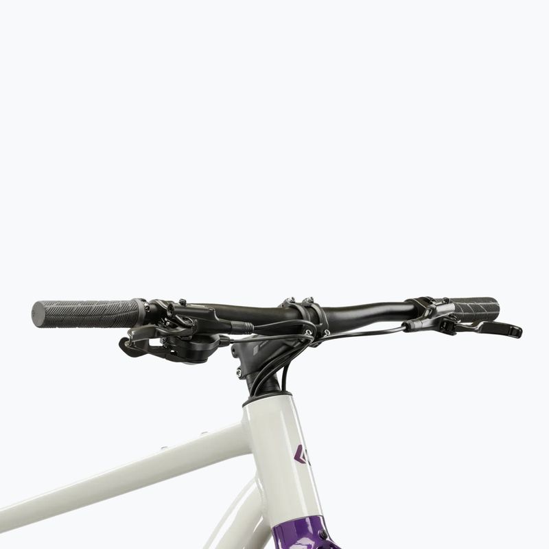 Rower gravelowy KROSS Esker 1.0 FL szary/fioletowy/połysk 5