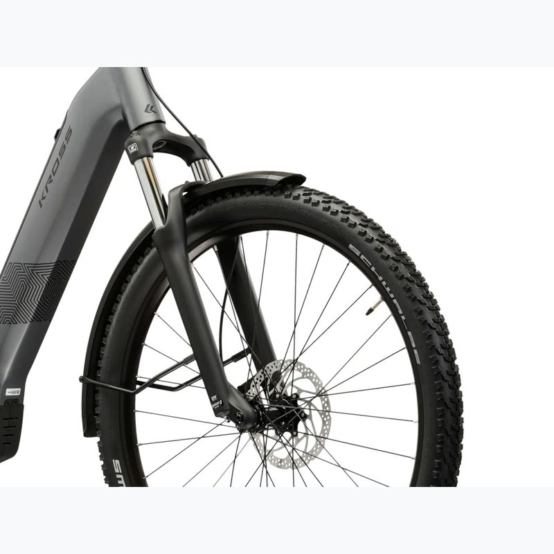 Rower elektryczny KROSS Influx Suv Hyb 2.0 600Wh LS 29" szary/czarny/mat 6