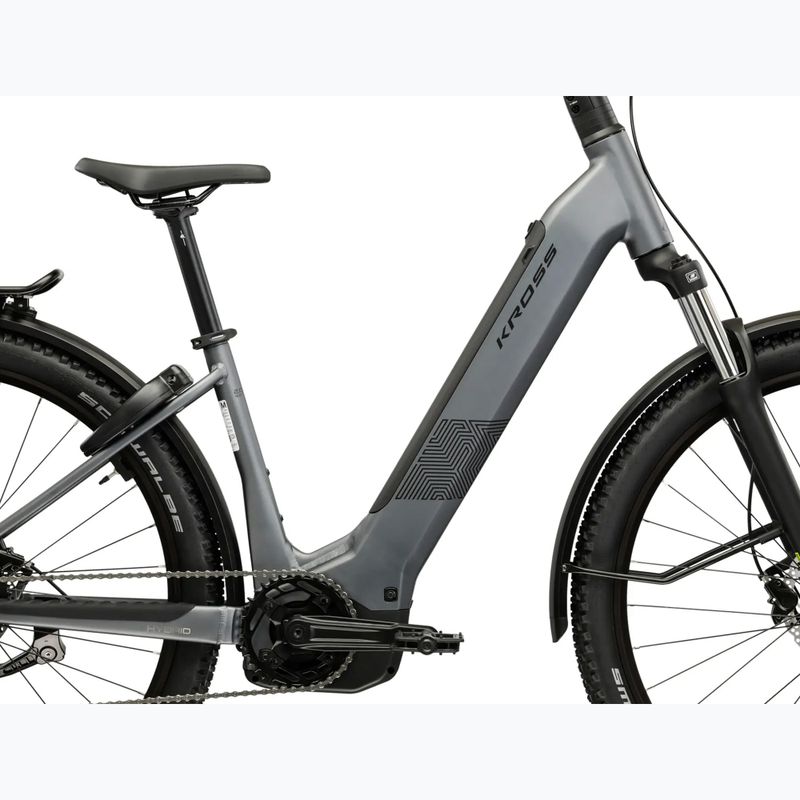 Rower elektryczny KROSS Influx Suv Hyb 2.0 600Wh LS 29" szary/czarny/mat 13