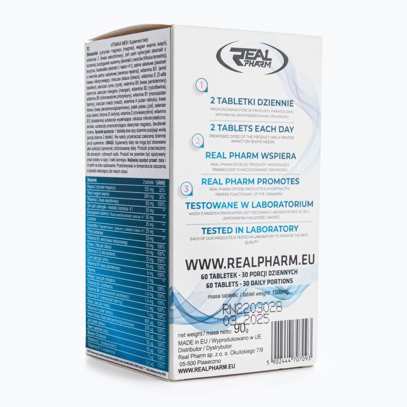 Suplement Real Pharm Vitamax Men 60 tabletek 2