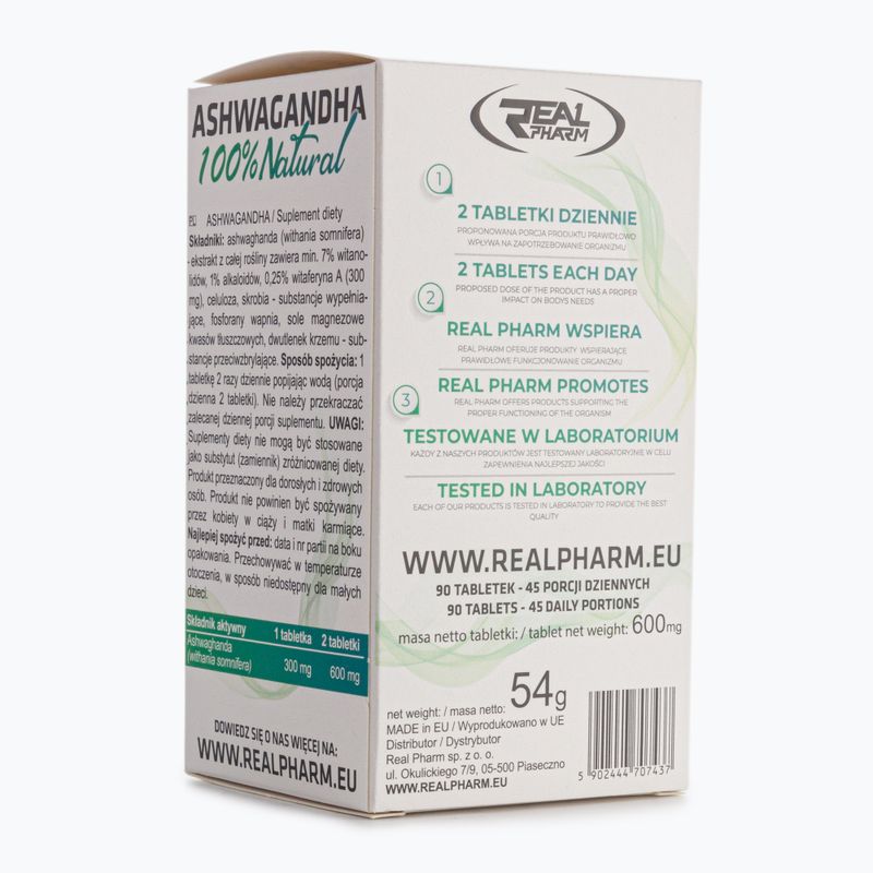 Ashwaganda Real Pharm 100% 90 tabletek 2