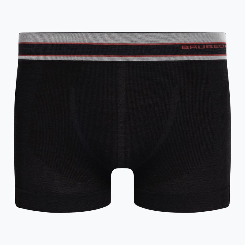 Bokserki termoaktywne męskie Brubeck Active Wool czarny