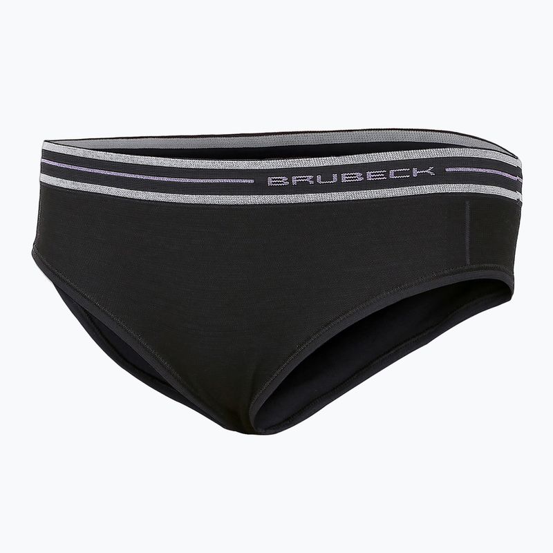 Majtki termoaktywne damskie Brubeck Hipster Merino Active Wool czarny