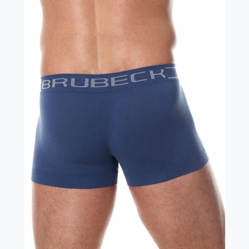 Bokserki termoaktywne męskie Brubeck Comfort Cotton niebieskie indygo 3