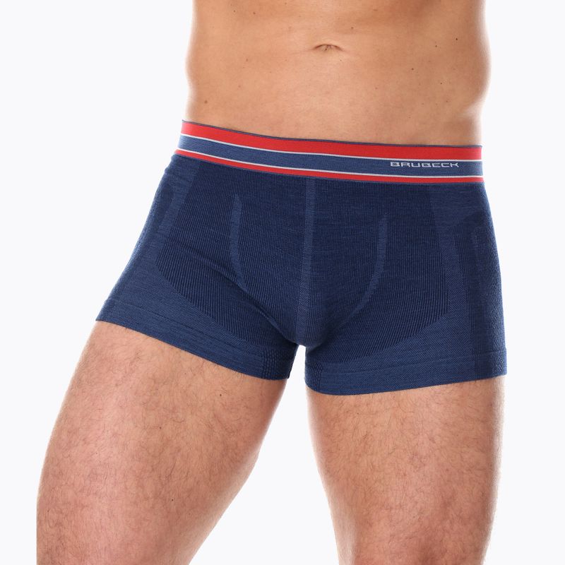 Bokserki termoaktywne męskie Brubeck Active Wool granatowy 5