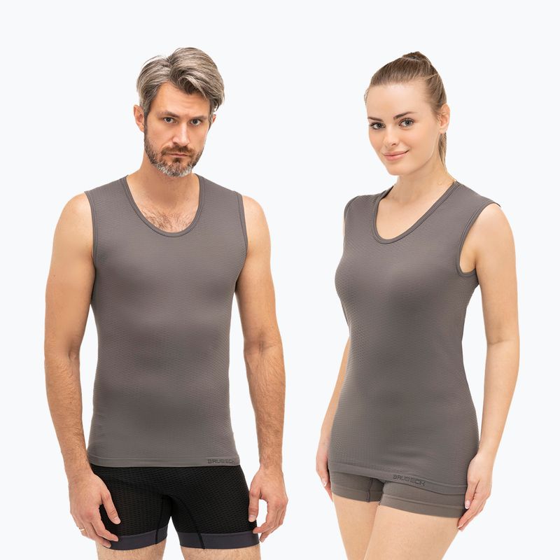 Koszulka termoaktywna Brubeck Base Layer szary