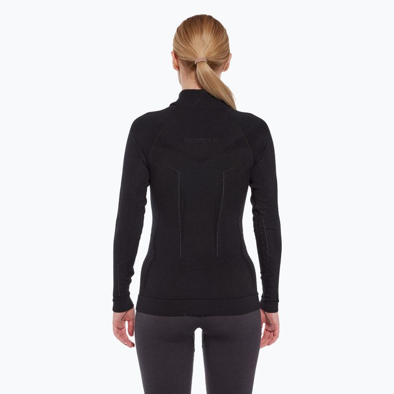 Bluza termoaktywna damska Brubeck Extreme Merino czarny 2