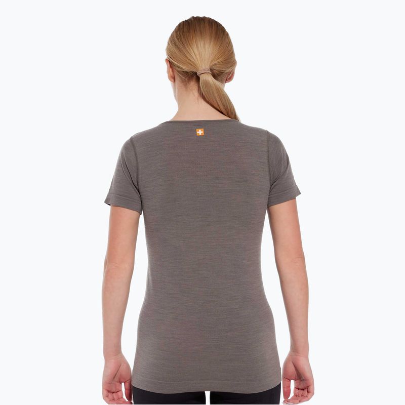 Koszulka termoaktywna damska Brubeck Outdoor Merino Wool Pro SS grey/deer 2