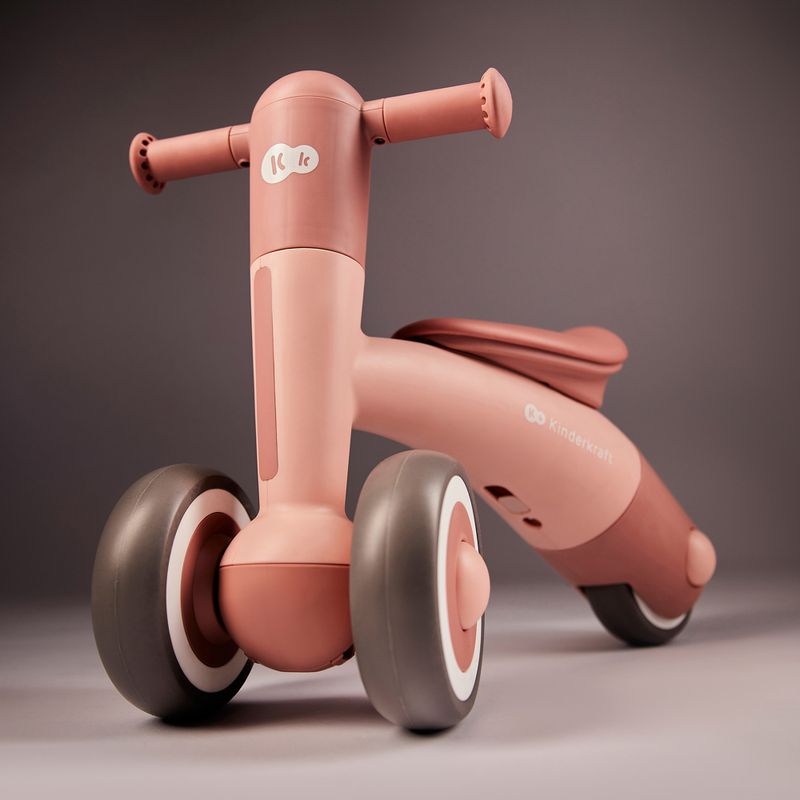 Rowerek biegowy trójkołowy Kinderkraft Minibi candy pink 7