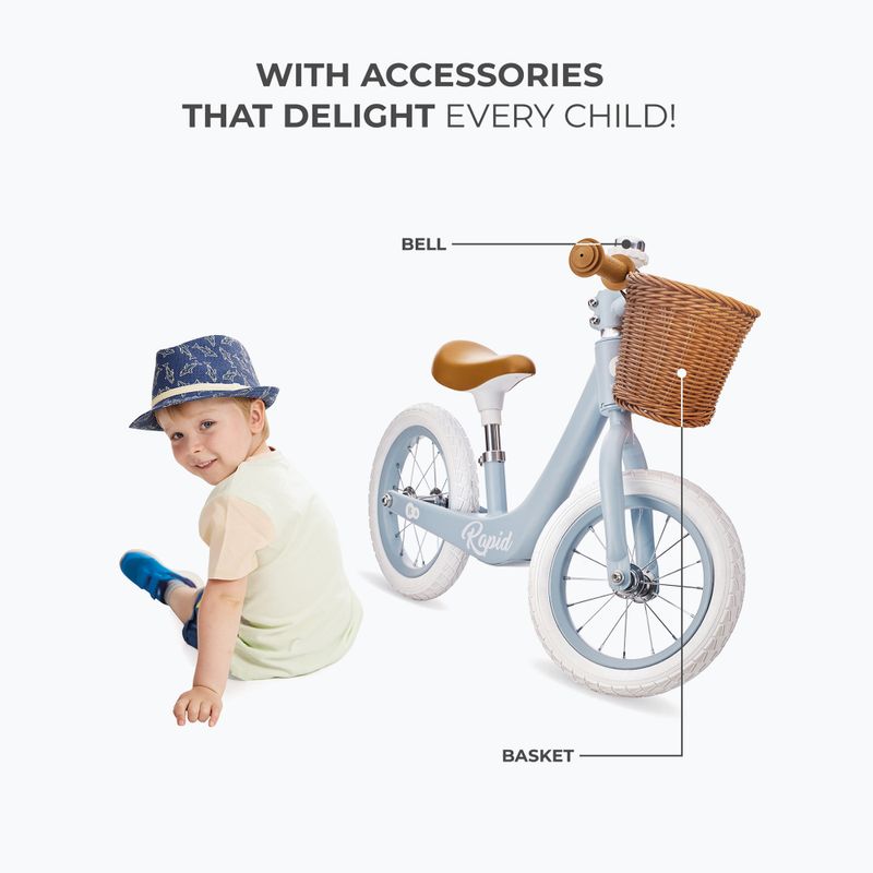 Rowerek biegowy Kinderkraft Rapid 2 blue breeze 14