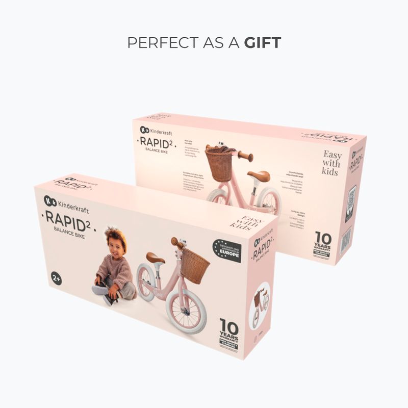 Rowerek biegowy Kinderkraft Rapid 2 pink 8