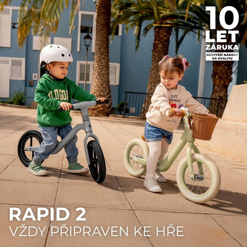 Rowerek biegowy Kinderkraft Rapid 2 pink 16