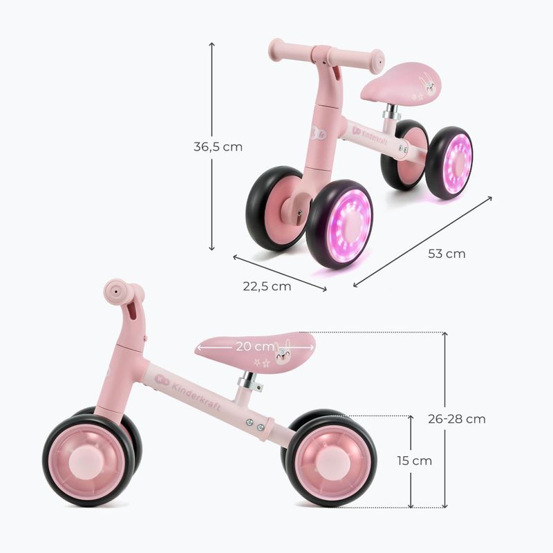 Rowerek biegowy Kinderkraft Cutie Flash pink 2