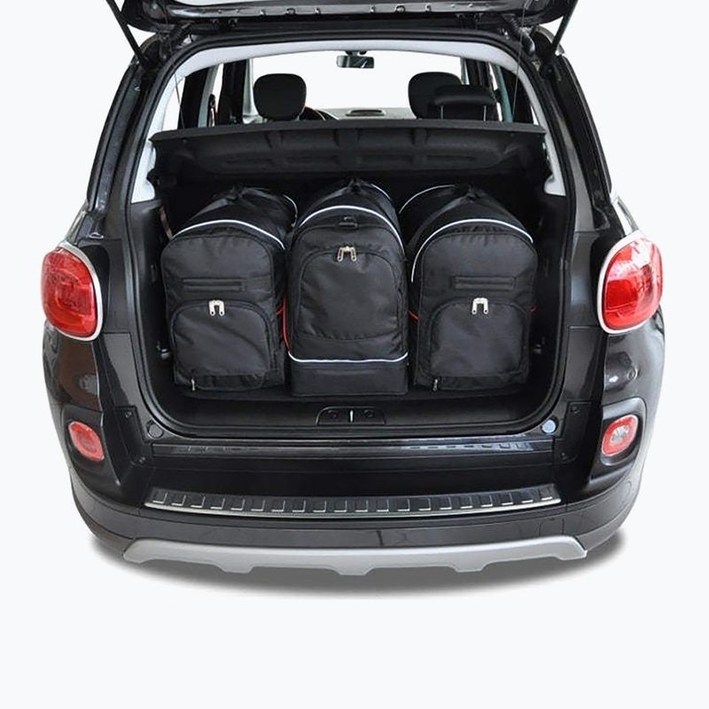 Zestaw toreb do bagażnika KJUST Fiat 500L 2012+ 3 szt. czarny 14