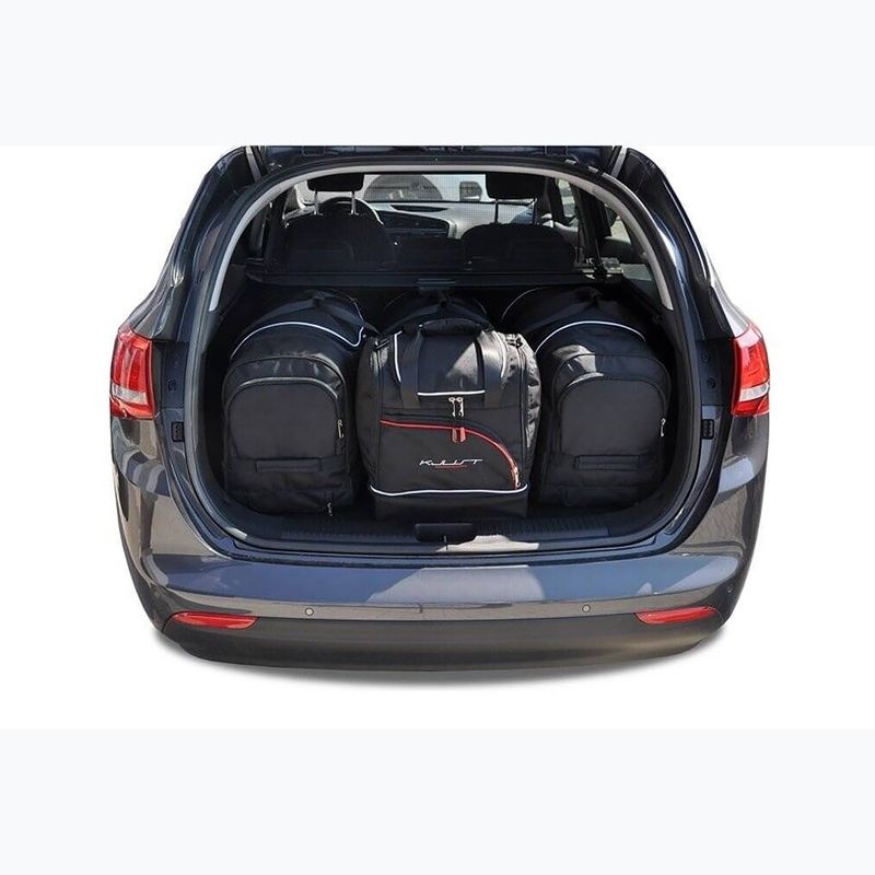 Zestaw Kjust Toreb Do Bagażnika Kia Cee'D Kombi 2012-2018 4 szt. czarny 16