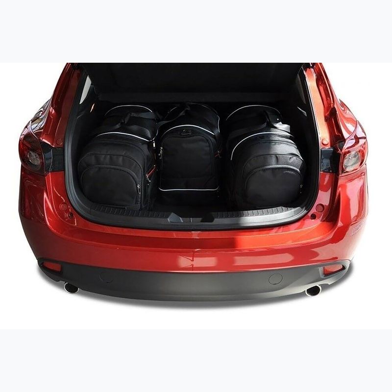 Zestaw toreb do bagażnika KJUST Mazda 3 Hatchback 2013-2018 4 szt. czarny 14