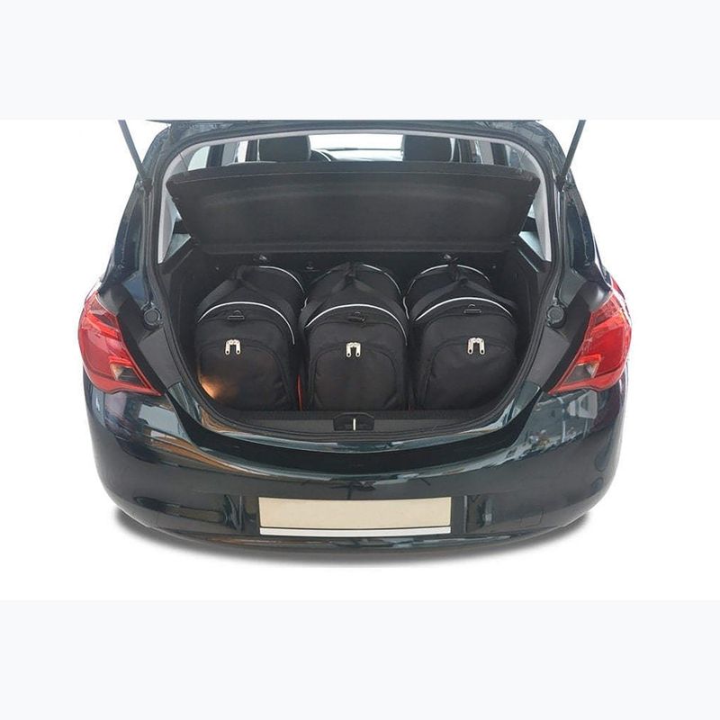 Zestaw toreb do bagażnika KJUST Opel Corsa 2014-2019 3 szt. czarny 9