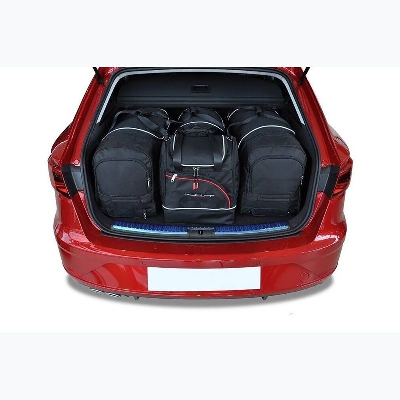 Zestaw toreb do bagażnika KJUST Seat Leon ST 2013-2020 4 szt. czarny 13