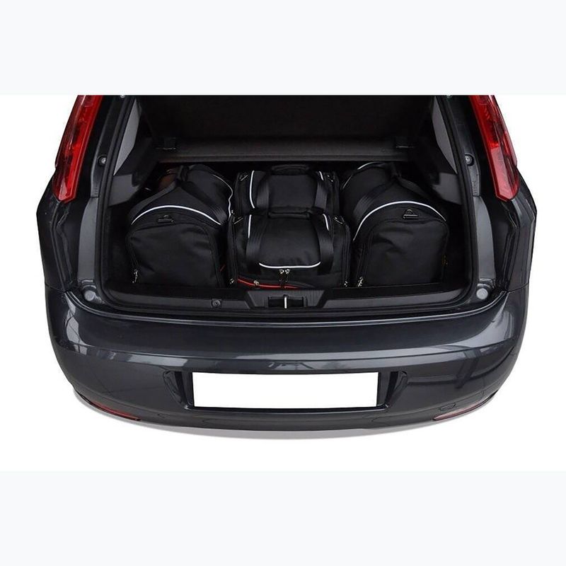 Zestaw toreb do bagażnika KJUST Fiat Punto 2012+ 4 szt. czarny 15