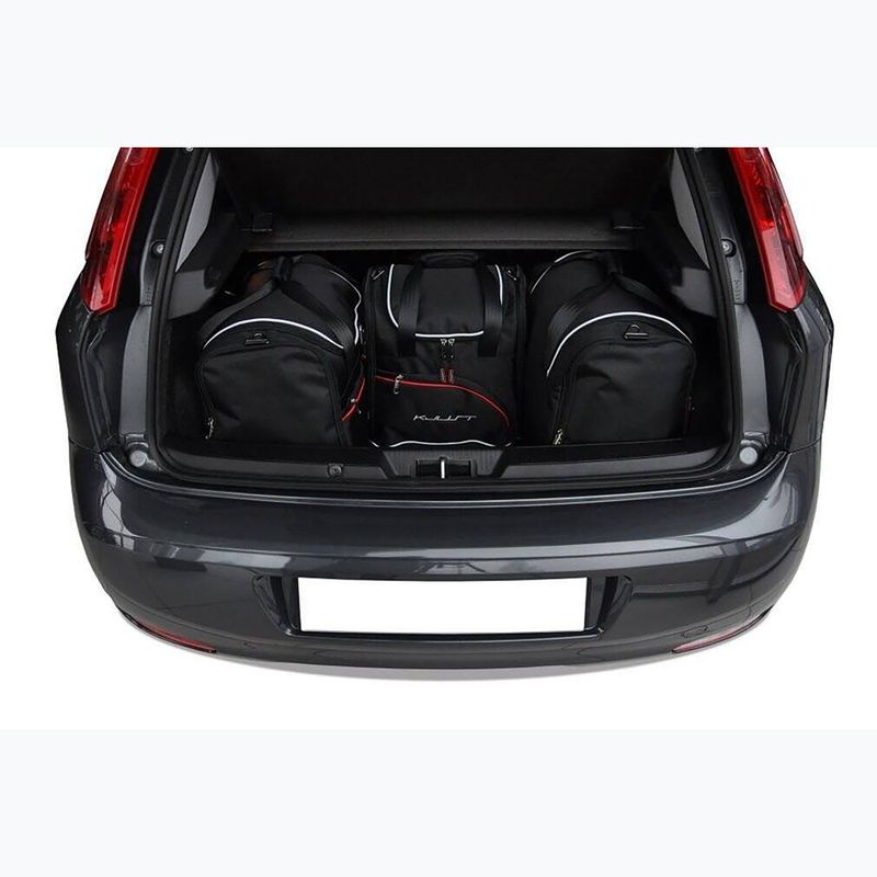 Zestaw toreb do bagażnika KJUST Fiat Punto 2012+ 4 szt. czarny 16