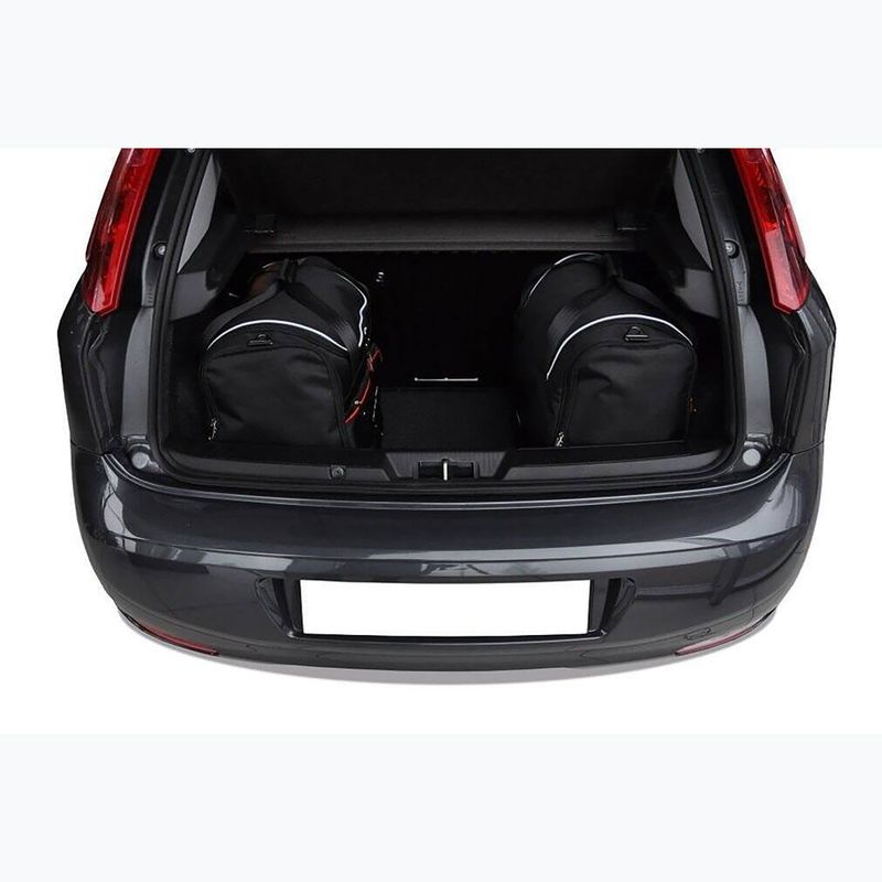Zestaw toreb do bagażnika KJUST Fiat Punto 2012+ 4 szt. czarny 17