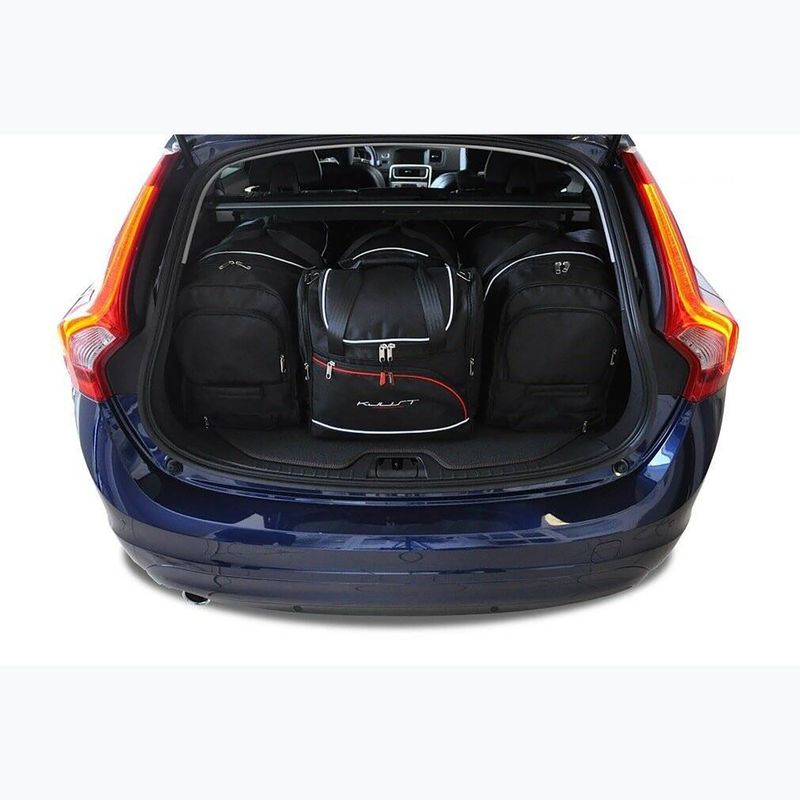 Zestaw toreb do bagażnika KJUST Volvo V60 Cross Country 2015-2018 4 szt. czarny 16