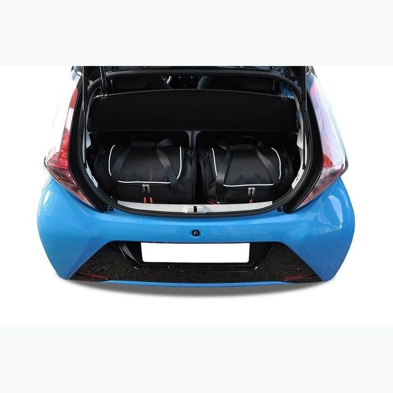 Zestaw toreb do bagażnika KJUST Toyota Aygo 2014-2021 2 szt. czarny 10