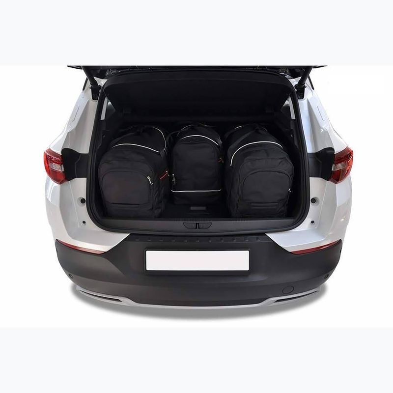 Zestaw toreb do bagażnika KJUST Opel Grandland X 2017+ 4 szt. czarny 12