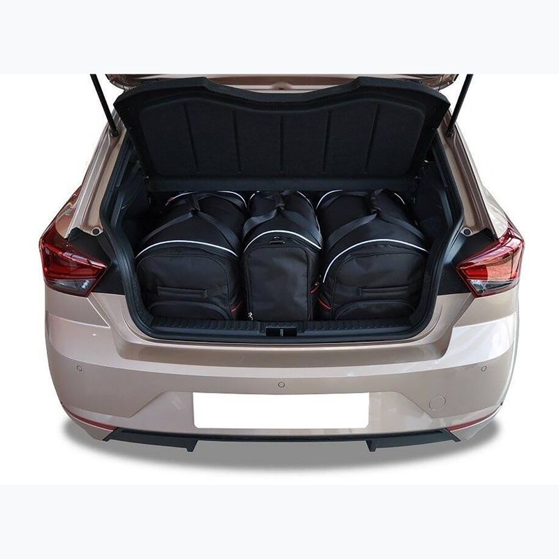 Zestaw toreb do bagażnika KJUST Seat Ibiza Hatchback 2017+ 3 szt. czarny 10