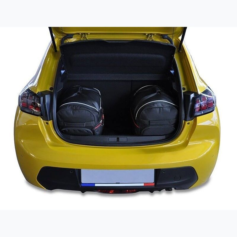 Zestaw toreb do bagażnika KJUST Peugeot 208 Hatchback 2019+ 3 szt. czarny 11