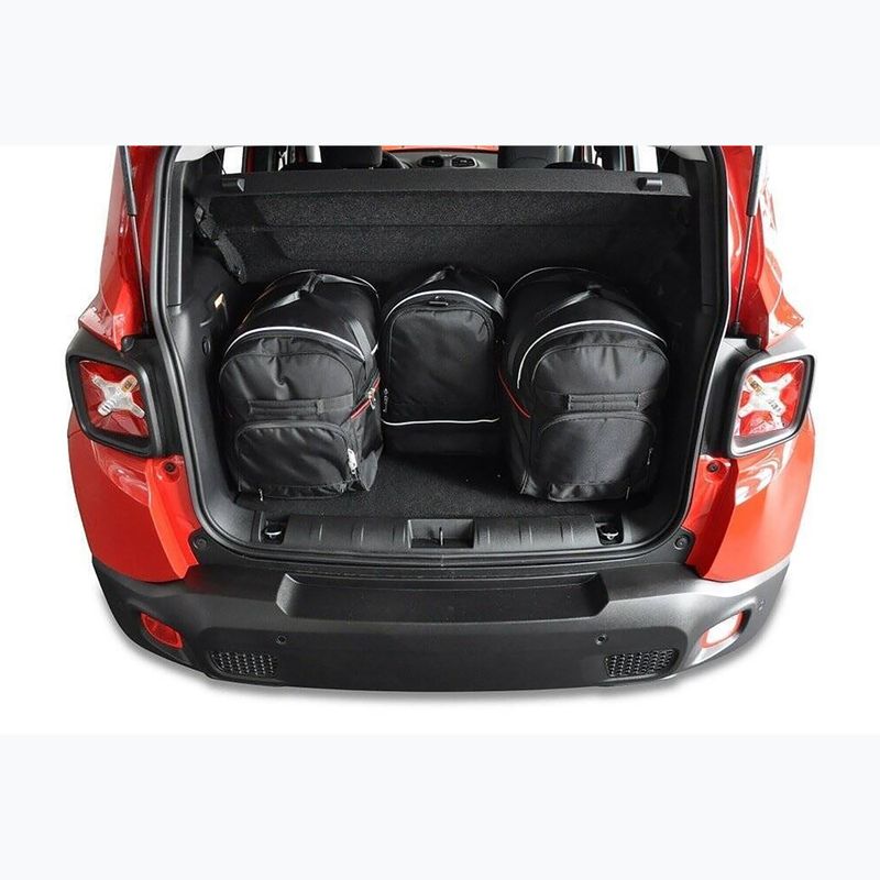 Zestaw toreb do bagażnika KJUST Jeep Renegade MHEV 2022+ 4 szt. czarny 16
