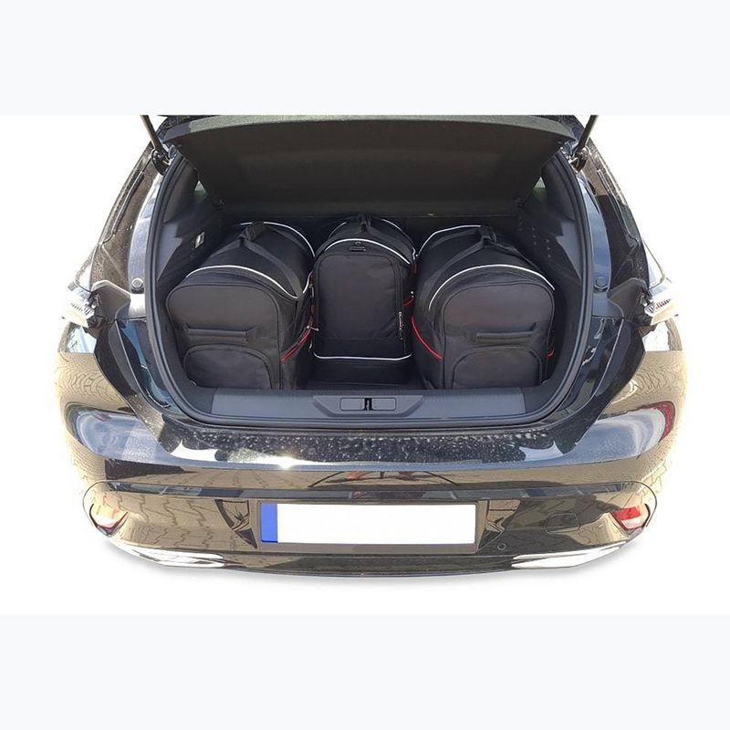 Zestaw toreb do bagażnika KJUST Peugeot 308 Hatchback 2021+ 4 szt. czarny 15