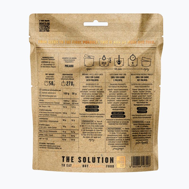 Żywność liofilizowana LYOFOOD Eko Chili sin Carne 58 g 3