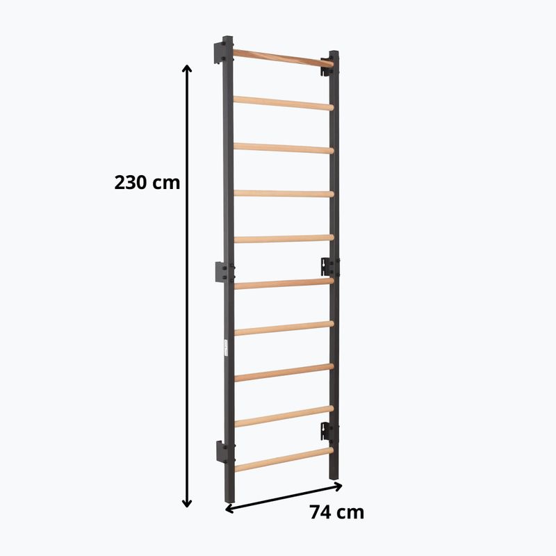 Drabinka gimnastyczna RINAGYM Steel 1 graphit 4