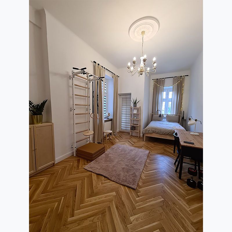 Drabinka gimnastyczna BenchK biała BK-721W+A204 13