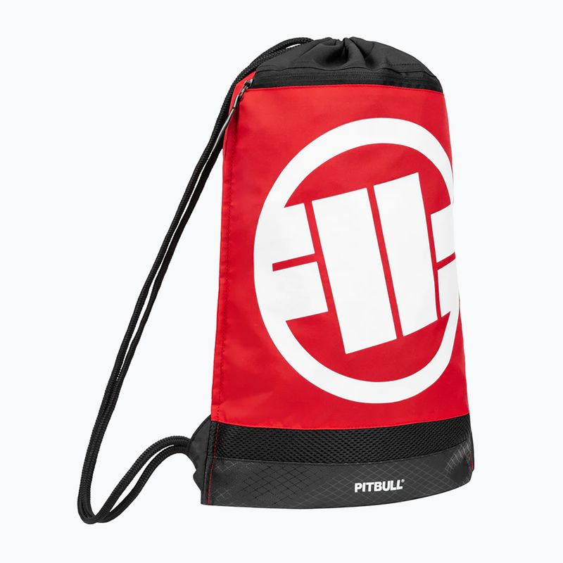 Worek Pitbull Logo 2 black/red