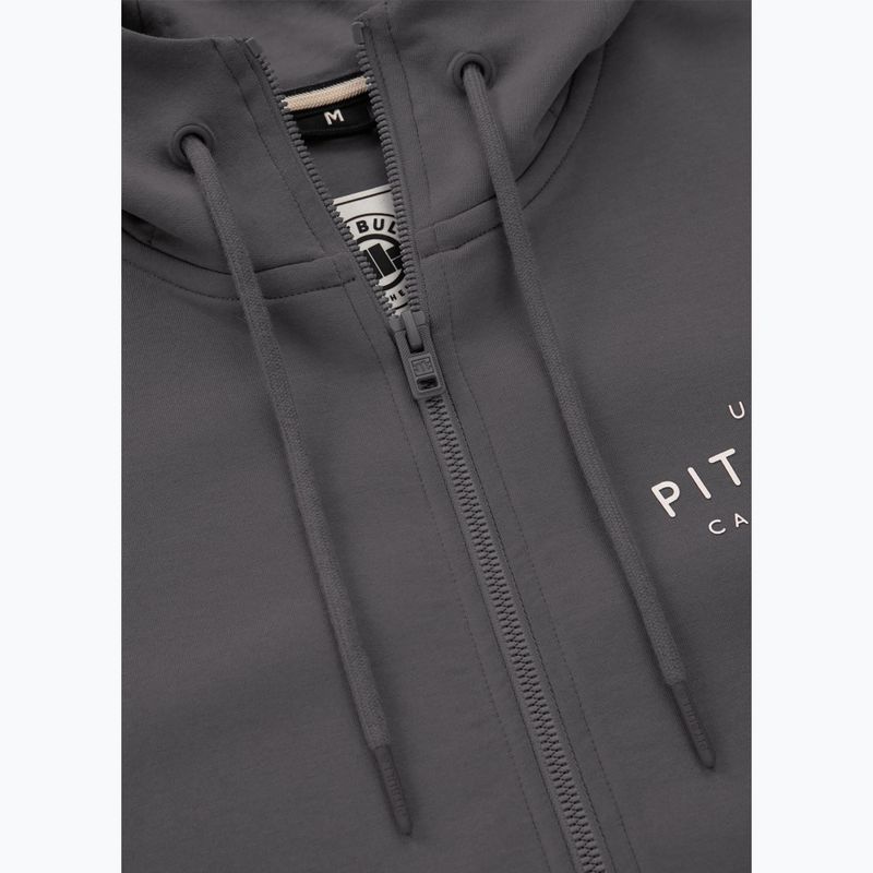 Bluza męska Pitbull Sampson Hooded Zip Sweatshirt graphite 10