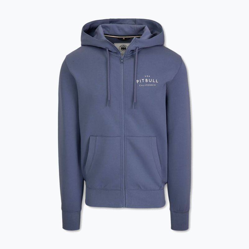 Bluza męska Pitbull Sampson Hooded Zip Sweatshirt navy jeans 5